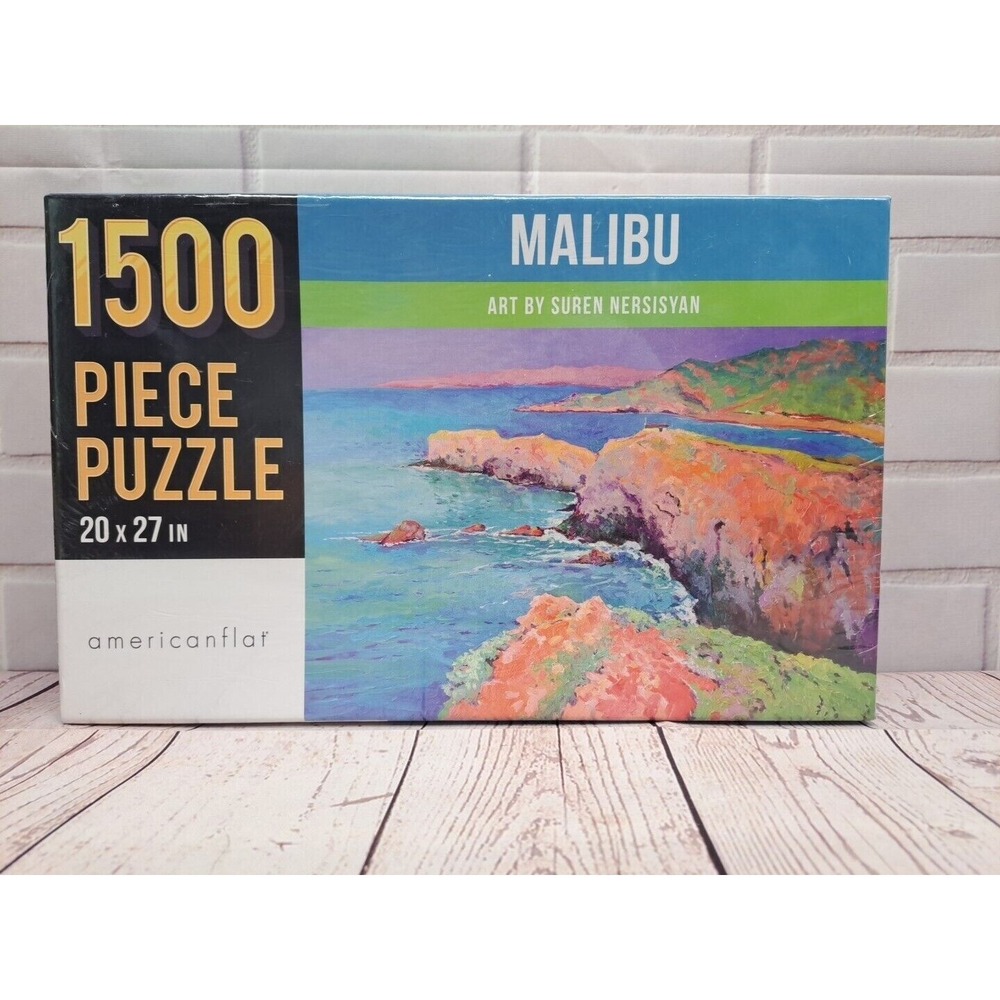 1500-Piece Malibu Puzzle Featuring Suren Nersisyan Art 20x27 New In Box